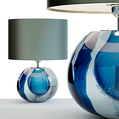 Small Jewel Studio Art Glass Lamp.2