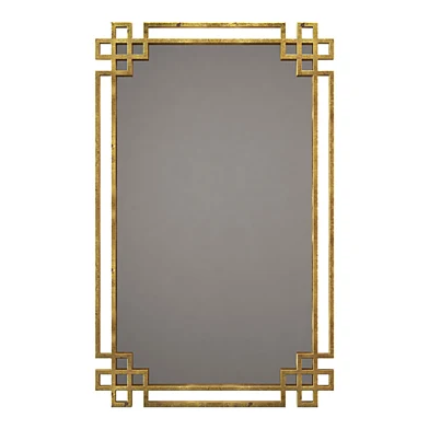 Uttermost devoll antique gold mirror