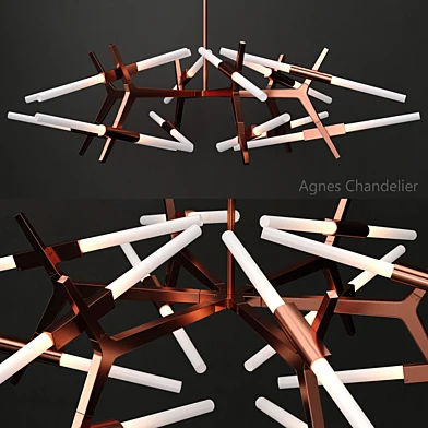 Agnes Chandelier 24 lights COPPER