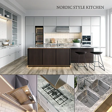 Кухня NOLTE Carisma (vray GGX, corona PBR)