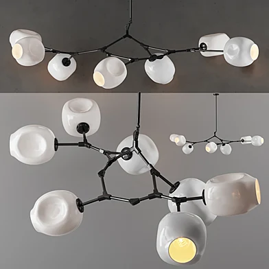Люстра Сrumpled Bubble White Glass