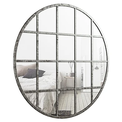 Yatendra Round Beveled Window Accent Mirror GRKS6795