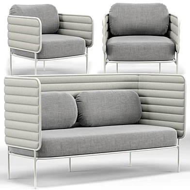 Capsule Outdoor Settee And Lounge Chair