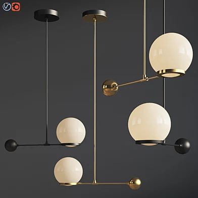 O & G Contrapesso 8 inch Globe Led Pendant