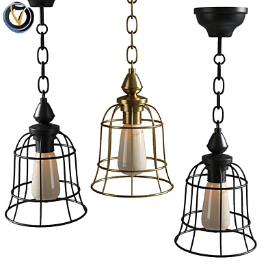Rustic lighting Kitchen Chandelier Cage Pendant light