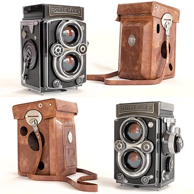Фотоаппарат с чехлом Rolleiflex