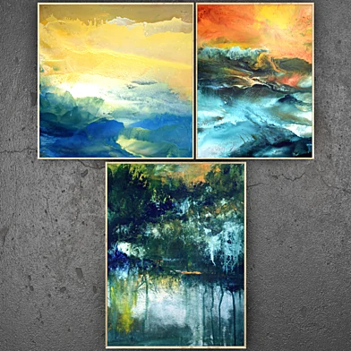 Paintings abstract | set 257