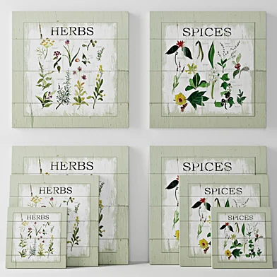 Панно Spices и Herbs от Carol Robinson