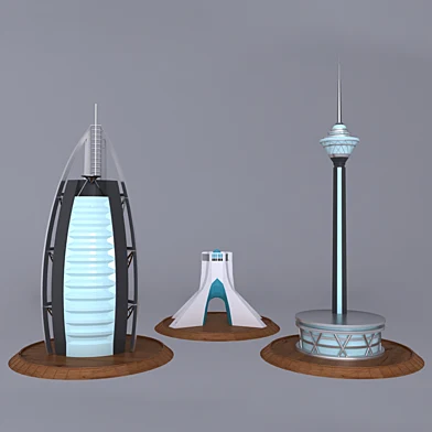 Decorative . Al,arab , Milad, Azadi Tower
