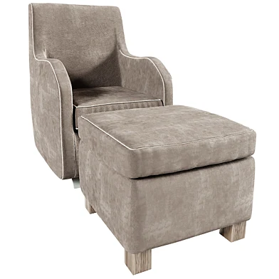 Manual Glider and Ottoman