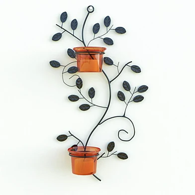 wall hanging with candle