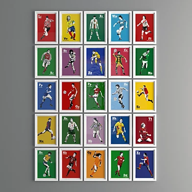 football wall frame