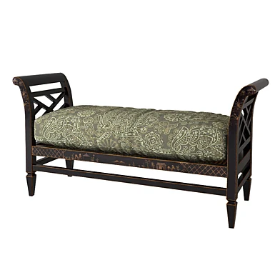 Baker chinoiserie bench 307-56-7