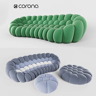 Bubble Curved 5-seat Sofa