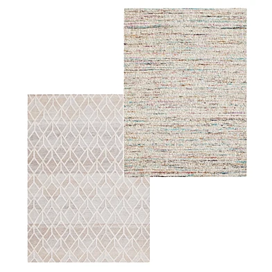 Temple and webster:Clyde Jacquard Wool & Viscose Modern Rug, Sheila Hand Loomed Upcycled Sari Silk Rug