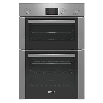 Двойной духовой шкаф Bosch Serie6 HBM13B251B из шлифованной стали