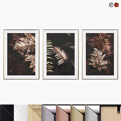 Poster Set "Golden Fern"
