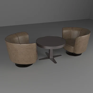 chair and table