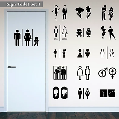 Sign Toilet Set 1