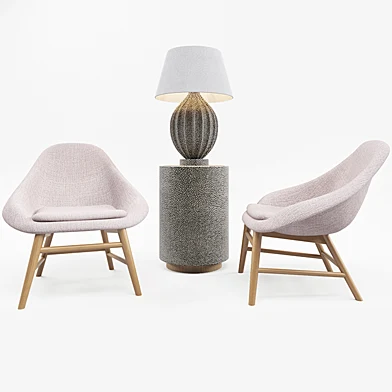 Crosby side table  Mylo Chair