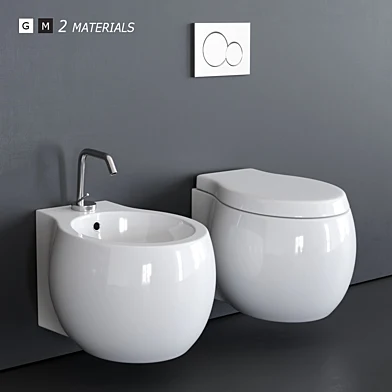 Scarabeo Ceramiche Planet Wall-hung WC art. 8105 art. 8106