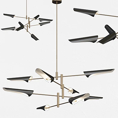 Sharp Metal Tubes - Modern Decorative Pendant Light