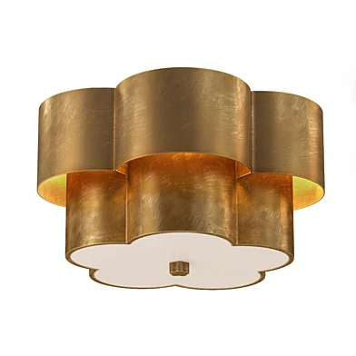 AERIN Modern Arabelle Flush Mount In Gild With Frosted Glass