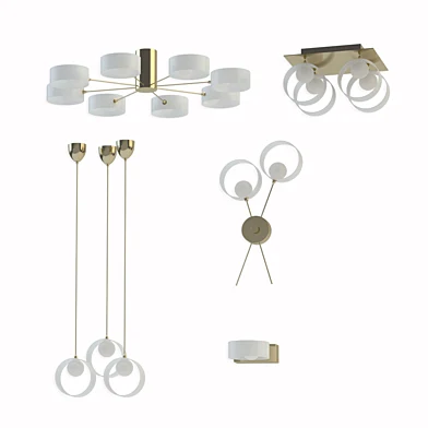 Ceiling chandelier Lussole set