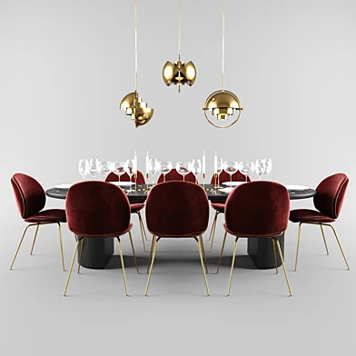 Gubi Beetle dining set