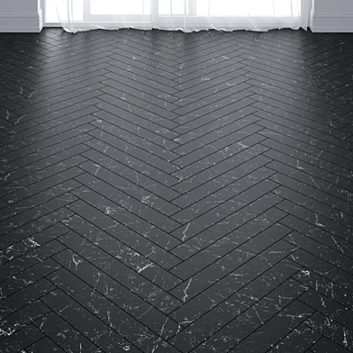 Black Marble Floor Tiles in 2 types