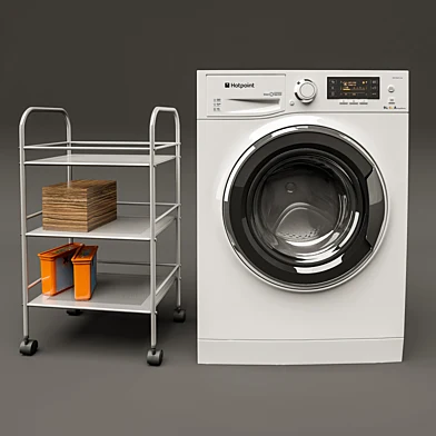 Hotpoint-Ariston RDPD 96407 и тележка ИКЕА Драгган