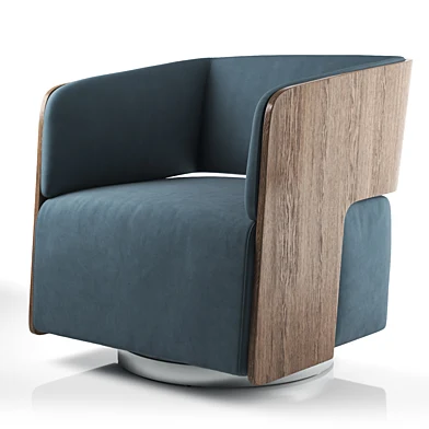 Crate and Barrel Finn Swivel Chair