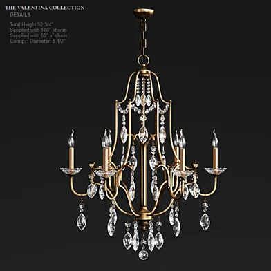 Feiss VALENTINA 6 - LIGHT SINGLE TIER CHANDELIER