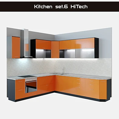 Кухня сет.6 Хайтек (HiTech)