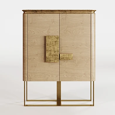 La Casa Grifoni Silver leaf cabinet