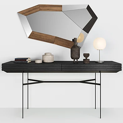 decor set on the sideboard