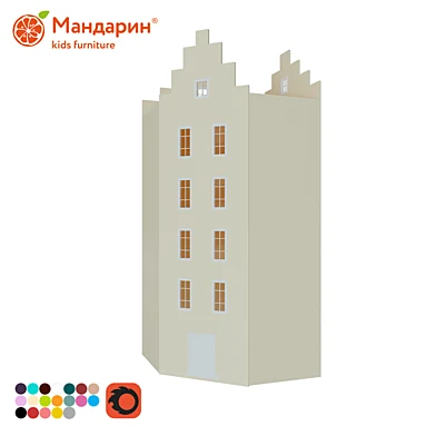 Шкаф-дом угловой №1