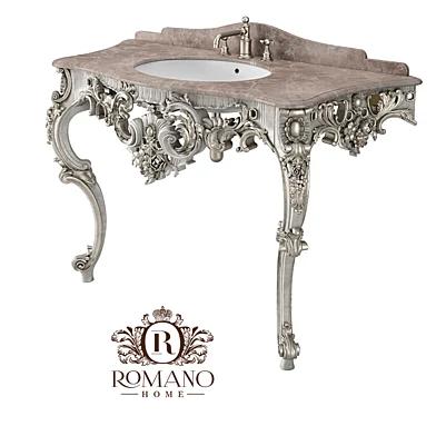 (ОМ) Консоль Изабелла для ванной комнаты (2 ножки) Romano Home