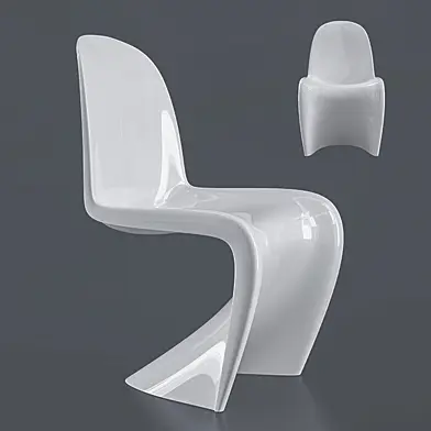 Стул Panton S Chair Shiny white