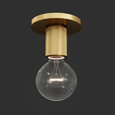 RH Utilitaire Socket Flushmount Brass