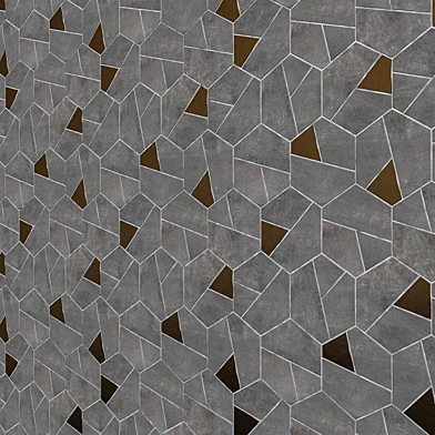 ATLAS CONCORDE BOOST Smoke Mosaico Hex Yellow/Black керамическая плитка  вставки