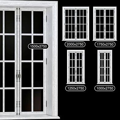 PART_1 COLLECTION FRENCH WINDOWS 1000-2000 mm (V-ray_Corona)
