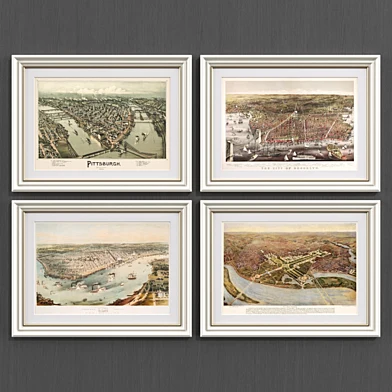 Set of Bird's eye view map No.1