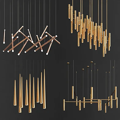 Collection of Tubes Chandelier