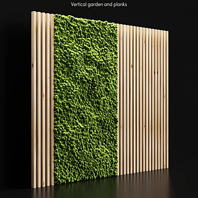 Vertical garden and planks