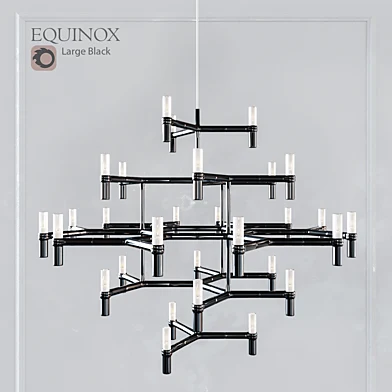EQUINOX CHANDELIER LARGE BLACK