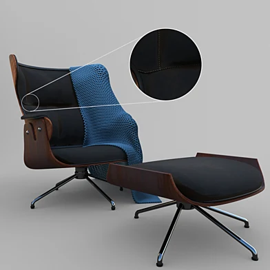 LOUNGER  Leather armchair