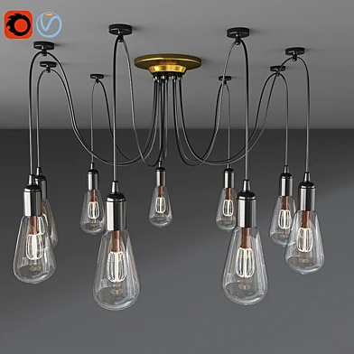 Pendant Lighting 10-Heads Vintage Multiple Adjustable Light
