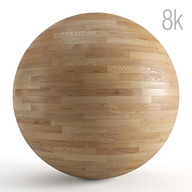 Бесшовная текстура паркета из дуба. PBR 8k