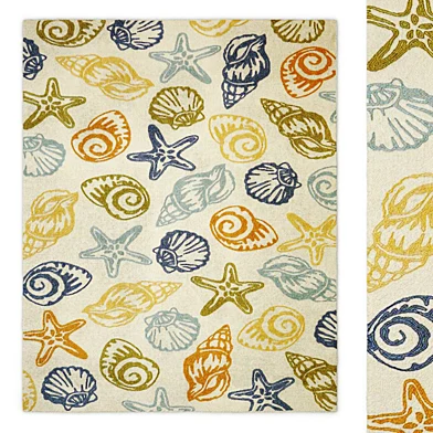 Seashells Multi Indoor Area Rug